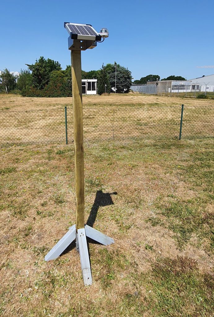 Precipitation sensor of the company NIVUS at the DWD location Blankensee in Lübeck