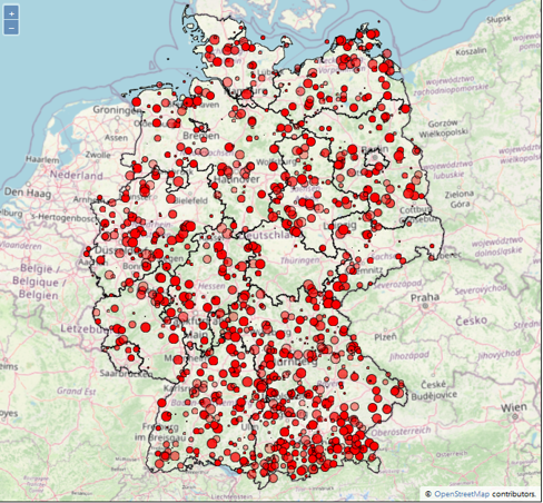Vorschau auf eine Ereignisauswahl in der Ereignisdatenbank Vorschau auf eine Ereignisauswahl in der Ereignisdatenbank