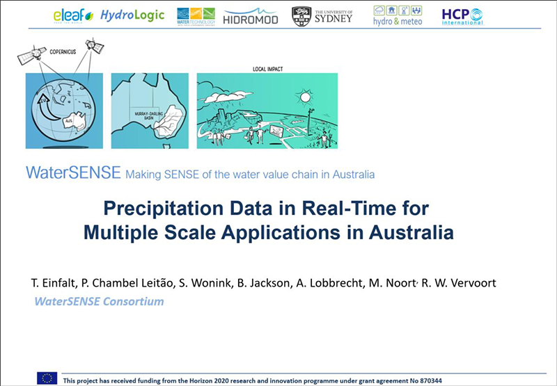 presentation of precepetation data in Real-time
