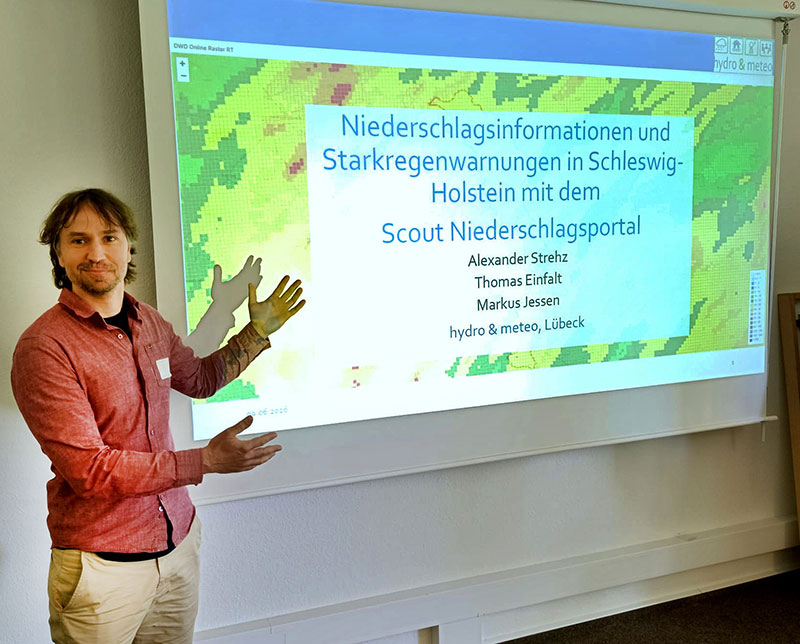 Alexander Strehz bei der Präsentation seines Vortrags